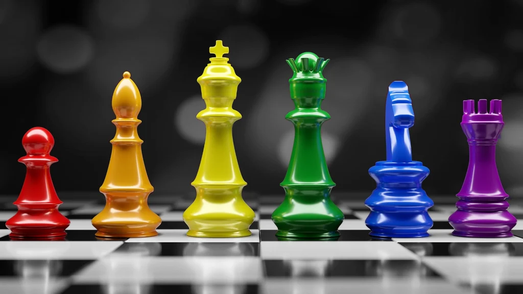 bunte Schachfiguren als Symbol für Rechtsformen für Non-Profit-Organisationen auf gutes-wissen.org